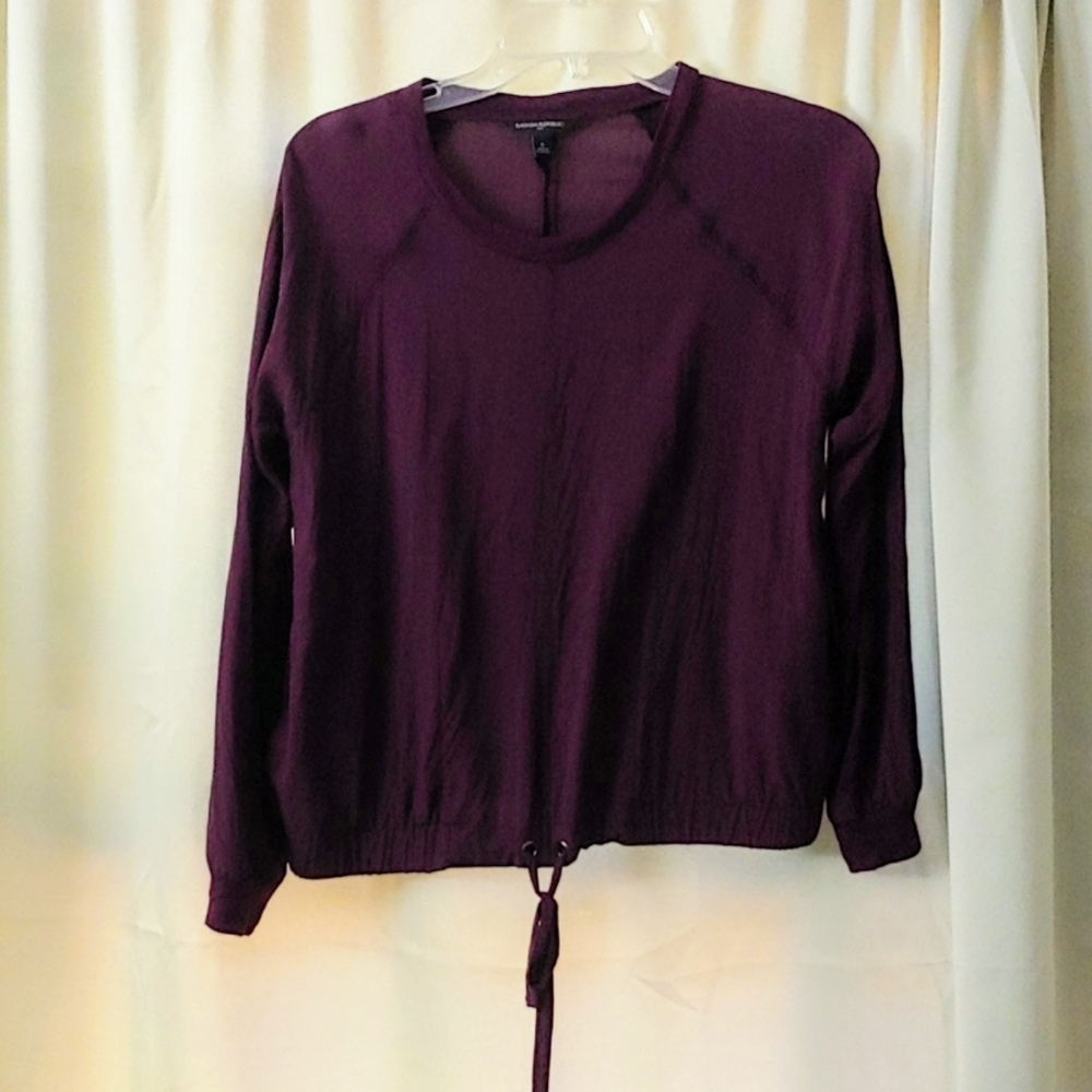 Banana Republic purple blouse size Small
